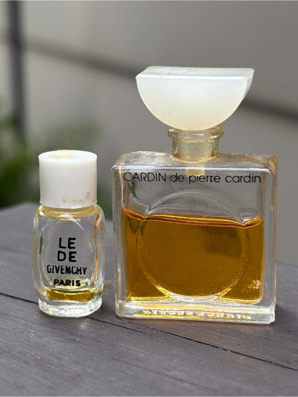 Vintage Designer Mini Perfume Lot - Givenchy Paris & Cardin de Pierre